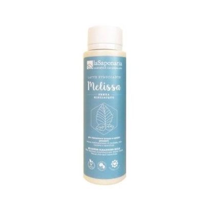 LATTE STRUCCANTE MELISSA LA SAPONARIA Latte struccante Melissa per rimuovere trucco e cattivi pensieri. Una crema detergente meravigliosamente semplice e molto efficace per rimuovere anche il trucco più resistente senza danneggiare le difese naturali della pelle e lasciarla morbida, setosa e contenta.