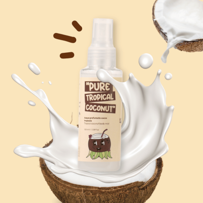 ACQUA PROFUMATA COCCO TROPICALE YUMMY BEAUTY Immergiti in un sogno tropicale con l’Acqua Profumata Cocco Tropicale di Yummy Beauty. Una fragranza avvolgente che trasporta immediatamente su un’isola paradisiaca, tra spiagge dorate e palme ondeggianti. Un viaggio olfattivo tra le note esotiche del cocco La dolcezza avvolgente del cocco tropicale avvolge la pelle con un profumo irresistibile, regalando una sensazione di freschezza e relax assoluto. Perfetta per chi sogna atmosfere esotiche e desidera portare sempre con sé il fascino di una vacanza al sole.