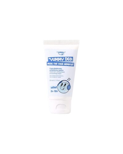 YUMMY DEODORANTE YUMMY BEAUTY Hai mai ballato dalla felicità? Ora lo faranno anche le tue ascelle! Yummy Deo è il deodorante che rivoluziona la tua routine: combatte i batteri responsabili del cattivo odore, rispettando il microbioma cutaneo e lasciando intatti quelli buoni. Zero irritazioni, massima efficacia!
