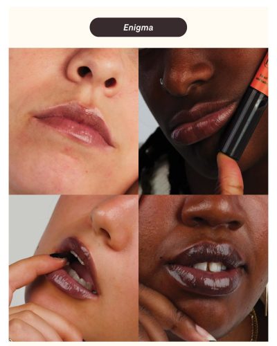 TINTED LIP BALM AND OIL ENIGMA LEBUBE Il Tinted Lip Oil and Balm di Lebubè unisce il tocco di colore di un lip oil colorato con l’idratazione di un balsamo labbra. Arricchito con ingredienti emollienti e rimpolpanti come l’acido ialuronico e il burro di karité, rende le labbra più piene, morbide e con una lucentezza effetto “glossy”, senza risultare appiccicoso.