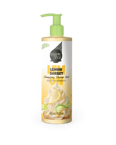 LEMON SORBET ENERGIZING SHOWER GEL ORGANIC SHOP Bagnodoccia energizzante al Limone Regalati una sferzata di energia con il gel doccia energizzante al sorbetto di limone di Organic Shop. La sua fragranza fresca e frizzante risveglia i sensi, trasformando la doccia in un momento di pura vitalità.