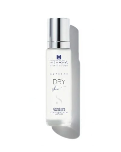 DRY SKIN Eterea Cosmesi è la crema viso anti-age per pelli secche con Bakuchiol, Ceramide NP, Acido Ialuronico e Peptidi. Nutre, rassoda e migliora la barriera cutanea.