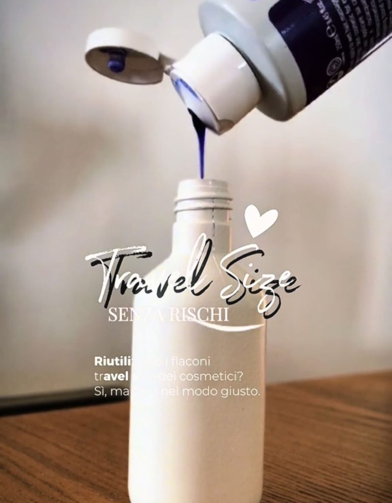 Riutilizzare i travel size? Sì, ma in sicurezza.